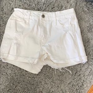 white hollister shorts